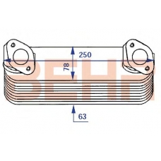 0300414 BEHR Радиатор охлаждения