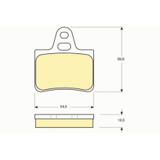 6101469 GIRLING Комплект тормозных колодок, дисковый тормоз