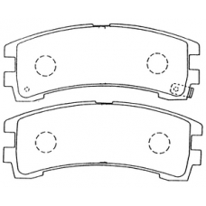 PN-2304 JNBK Колодки тормозные