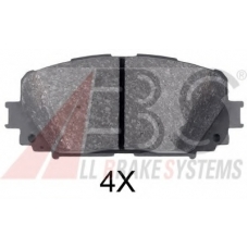 35015 ABS Комплект тормозных колодок, дисковый тормоз