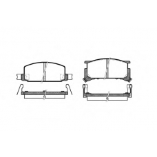 0109.34 REMSA Комплект тормозных колодок, дисковый тормоз