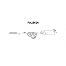 FA25626 VENEPORTE Глушитель выхлопных газов конечный