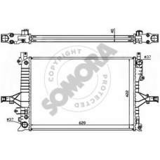363340A SOMORA Радиатор, охлаждение двигателя