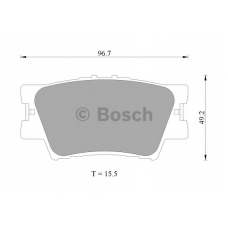 0 986 AB2 271 BOSCH Комплект тормозных колодок, дисковый тормоз