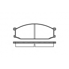 P0363.00 WOKING Комплект тормозных колодок, дисковый тормоз