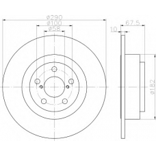 8DD 355 113-791 HELLA Тормозной диск