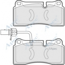 PAD1613 APEC Комплект тормозных колодок, дисковый тормоз