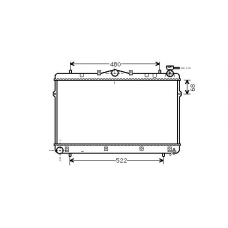 HY2043 AVA Радиатор, охлаждение двигателя