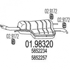 01.98320 MTS Глушитель выхлопных газов конечный