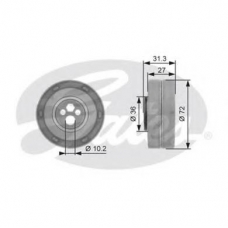 T41216 GATES Натяжной ролик, ремень грм