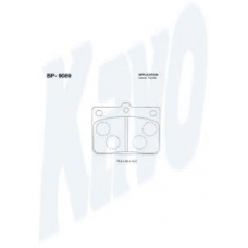 BP-9089 KAVO PARTS Комплект тормозных колодок, дисковый тормоз