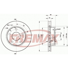 BD-7974 FREMAX Тормозной диск