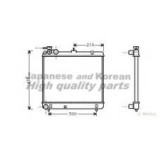 Y550-15 ASHUKI Радиатор, охлаждение двигателя