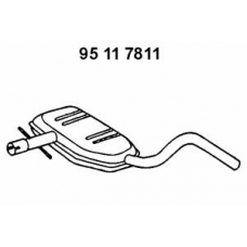 95 11 7811 EBERSPACHER Средний глушитель выхлопных газов