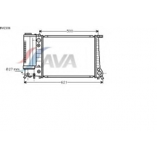 BW2106 AVA Радиатор, охлаждение двигателя