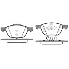 P11823.30 WOKING Комплект тормозных колодок, дисковый тормоз