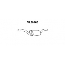 VL90108 VENEPORTE Глушитель выхлопных газов конечный