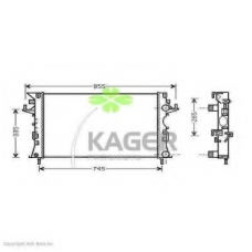 31-3477 KAGER Радиатор, охлаждение двигателя