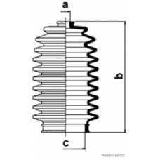 J4104009 HERTH+BUSS JAKOPARTS Комплект пылника, рулевое управление
