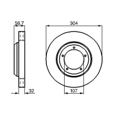 0 986 478 411 BOSCH Тормозной диск