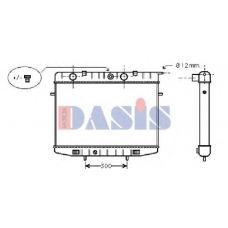 150700N AKS DASIS Радиатор, охлаждение двигателя