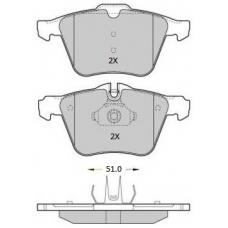 FBP-1811 FREMAX Комплект тормозных колодок, дисковый тормоз