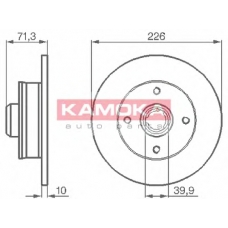 103274 KAMOKA Тормозной диск