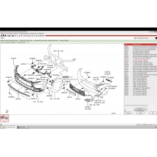 6400G597 MITSUBISHI Стойка переднего бампера