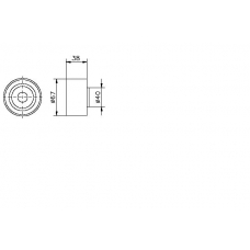 TKR 9050 TIMKEN Паразитный / ведущий ролик, зубчатый ремень
