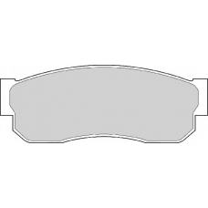 FD875A NECTO Комплект тормозных колодок, дисковый тормоз