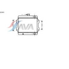 SZ2003 AVA Радиатор, охлаждение двигателя