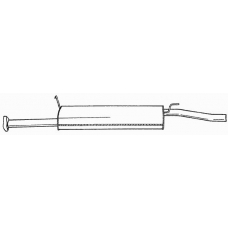 25492 SIGAM Средний глушитель выхлопных газов