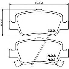 8DB 355 013-571 HELLA PAGID Комплект тормозных колодок, дисковый тормоз