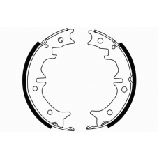 09-0674 E.T.F. Комплект тормозных колодок; комплект тормозных кол