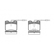 0247.04 REMSA Комплект тормозных колодок, дисковый тормоз