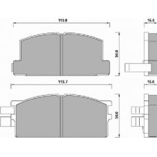 485781 ROULUNDS Комплект тормозных колодок, дисковый тормоз