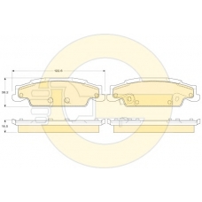 6144538 GIRLING Комплект тормозных колодок, дисковый тормоз