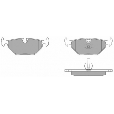 FBP-0734 FREMAX Комплект тормозных колодок, дисковый тормоз