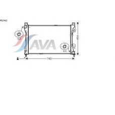 MS2463 AVA Радиатор, охлаждение двигателя