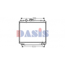 140670N AKS DASIS Радиатор, охлаждение двигателя
