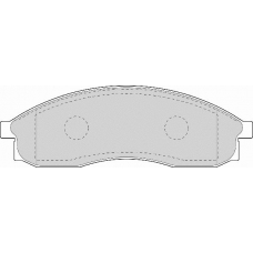 FD7043A NECTO Комплект тормозных колодок, дисковый тормоз