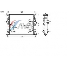MS2436 AVA Радиатор, охлаждение двигателя