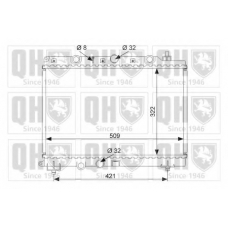 QER1470 QUINTON HAZELL Радиатор, охлаждение двигателя