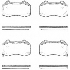 P10133.02 WOKING Комплект тормозных колодок, дисковый тормоз