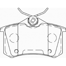 FD7453A NECTO Комплект тормозных колодок, дисковый тормоз