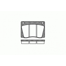 0037.00 REMSA Комплект тормозных колодок, дисковый тормоз