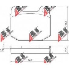 37326 ABS Комплект тормозных колодок, дисковый тормоз