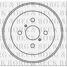 BBR7231 BORG & BECK Тормозной барабан