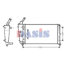 300014N AKS DASIS Радиатор, охлаждение двигателя
