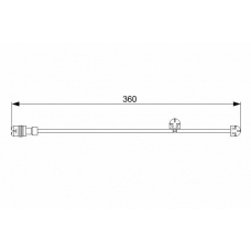 1 987 473 023 BOSCH Сигнализатор, износ тормозных колодок